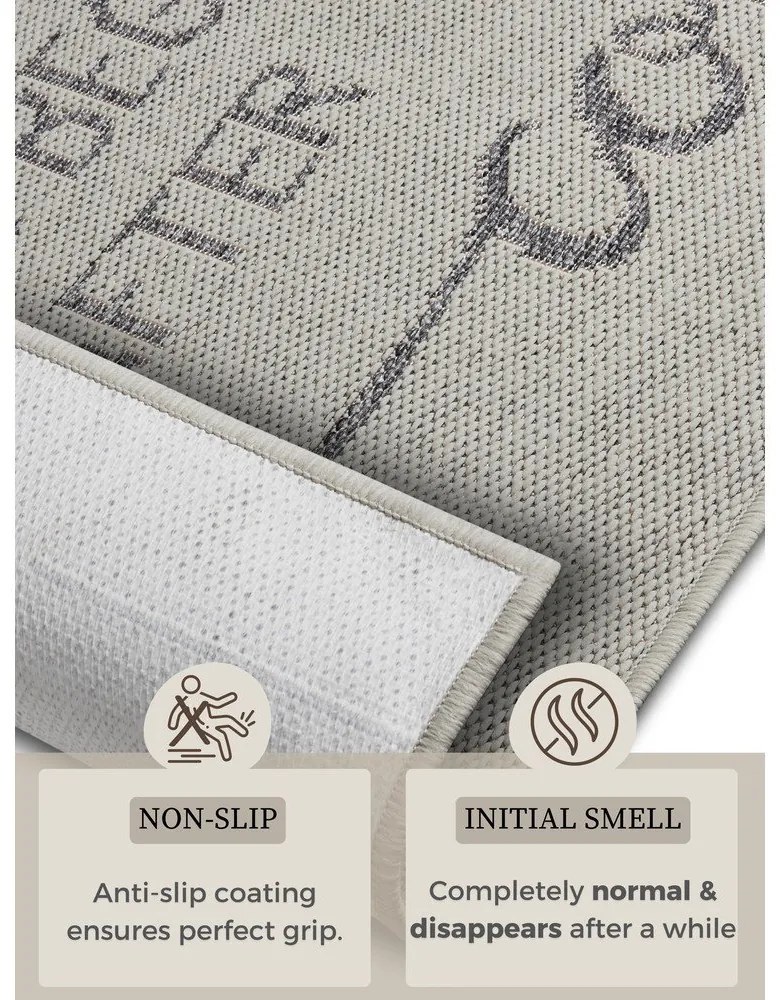 Passatoia grigia 62x150 cm Cucina – Hanse Home