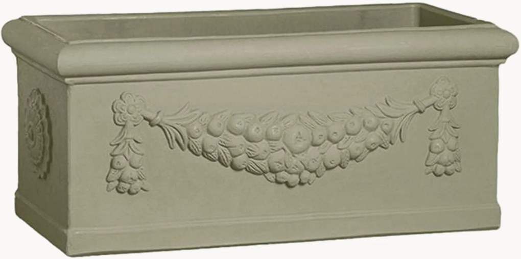 Portavaso da esterno Rettangolo Festonato, alt. 30 cm