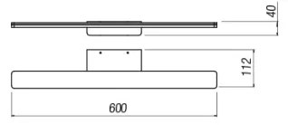 Redo 01-2503 - Illuminazione a LED per specchi da bagno BARRIO LED/17,25W/230V IP44 bianco