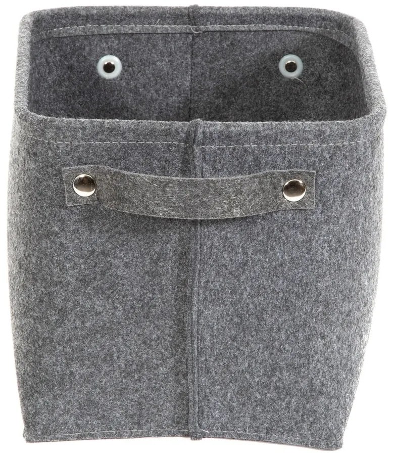 Cestino in feltro, grigio, 29 x 24 cm - Compactor