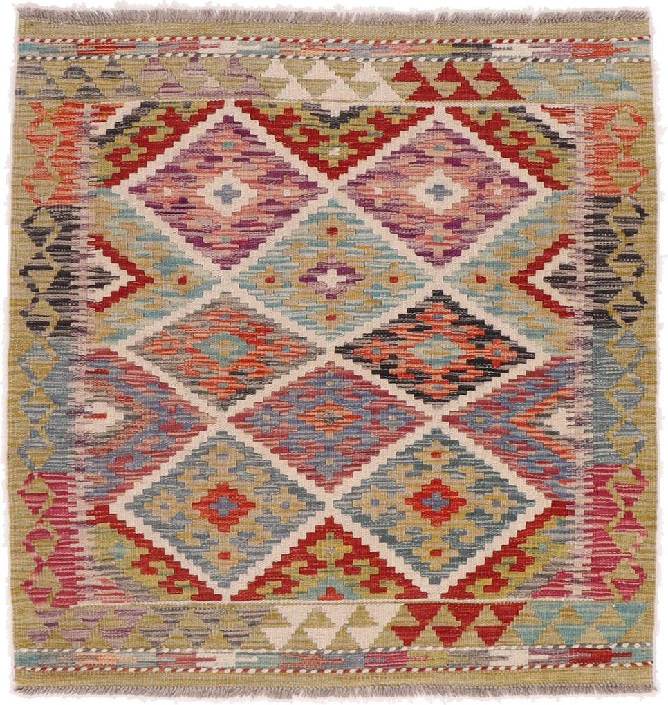 Kilim Tappeto orientale 110 x 110 (Afghanistan) Tessuto A Mano