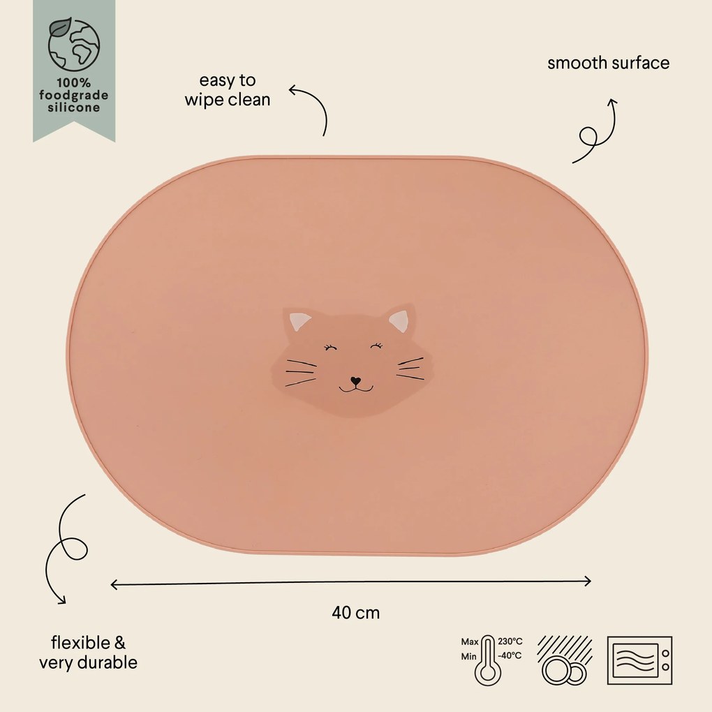 Sottopiatto in silicone Mrs. Cat