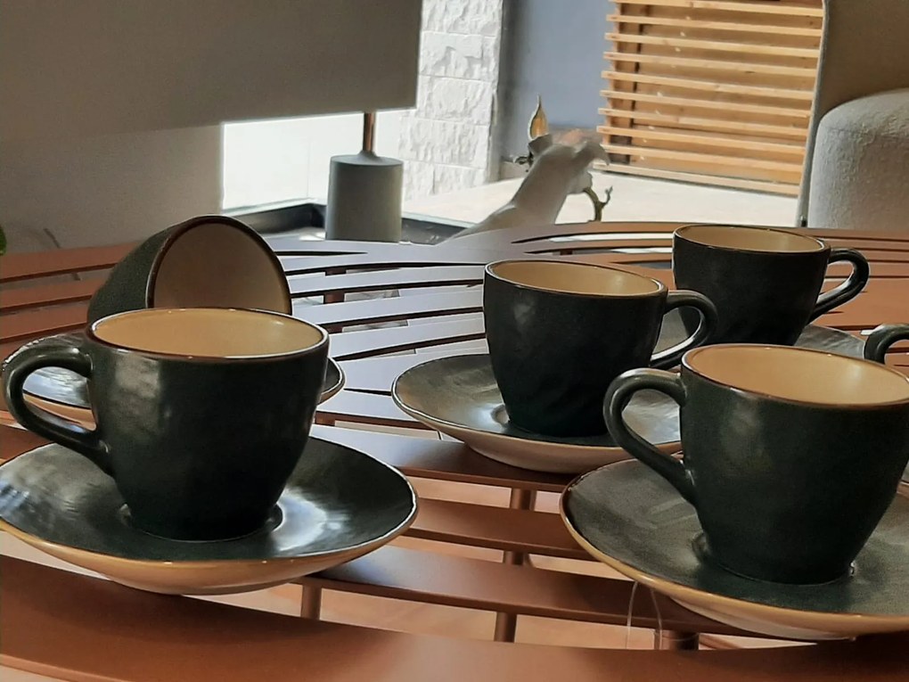Novità home set tazzine caffè verdi mediterraneo