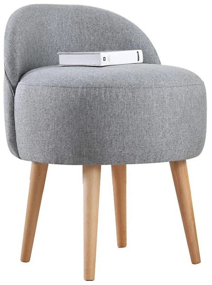 Poltroncina per bambini NIKI Ø 46 cm grigia