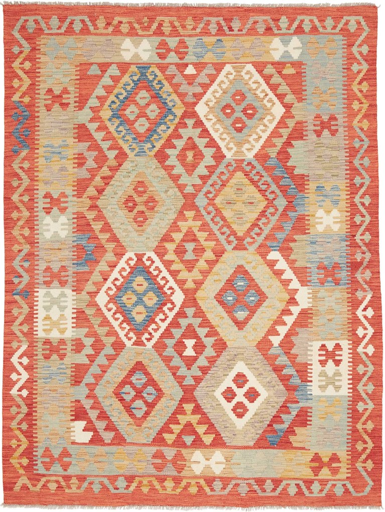 Kilim Tappeto 200x150 (Pakistan) Tessuto A Mano