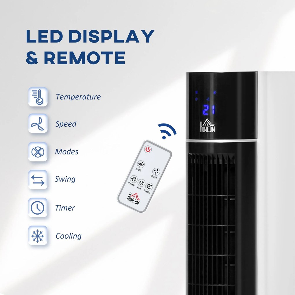 Raffrescatore Ventilatore Evaporativo 3 Litri 60W con Telecomando Bianco...