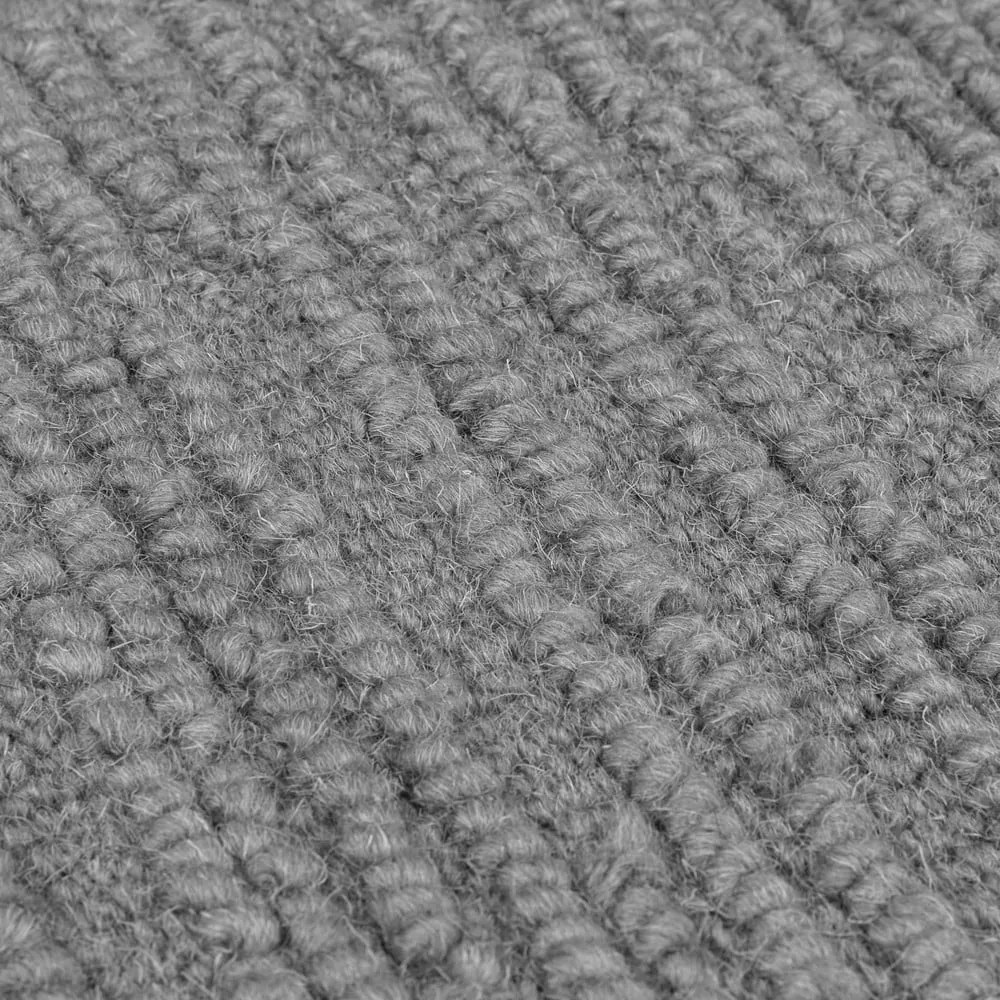 Tappeto grigio in lana tessuto a mano 200x290 cm Harris Boucle – Flair Rugs