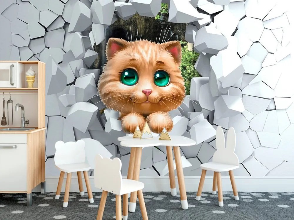 Carta da parati – Gattina carina