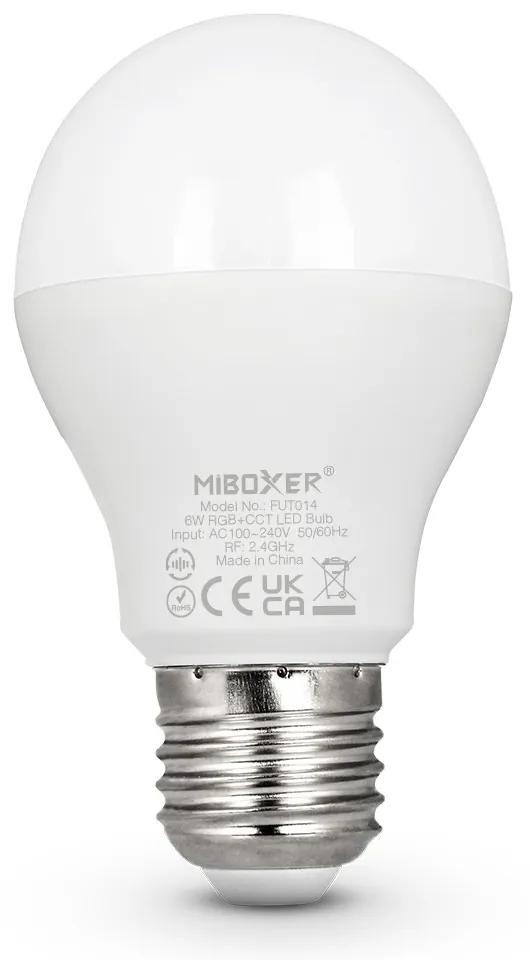 Lampadina LED E27 A60 6W RGB+CCT Dimmerabile Mi-Boxer Professional Colore RGB+CCT