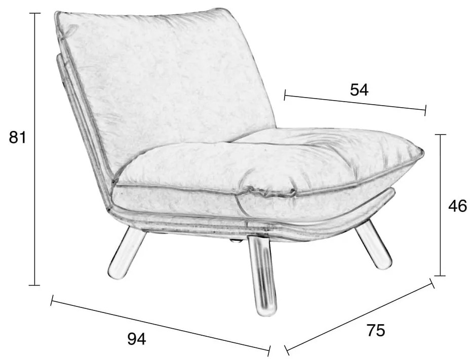 Poltrona grigia Lazy Sack - Zuiver