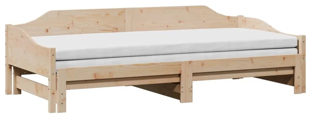 Divano letto con letto estraibile 90x190 cm legno massello pino