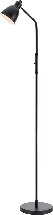 Lampada da terra nera opaca con paralume in metallo (altezza 143 cm) Story - Markslöjd