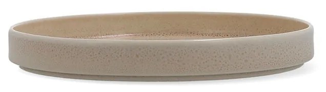 Piatto Piano Ariane Porous Ceramica Beige Ø 21 cm (4 Unità)