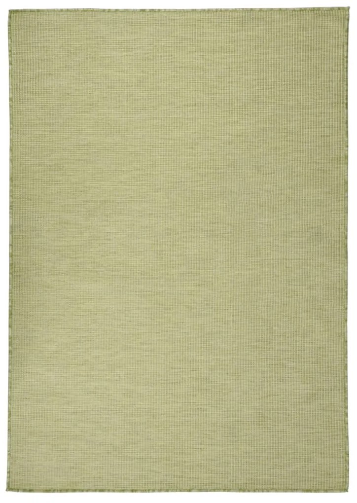 Tappeto Da Esterni A Tessitura Piatta 140x200 Cm Verde /