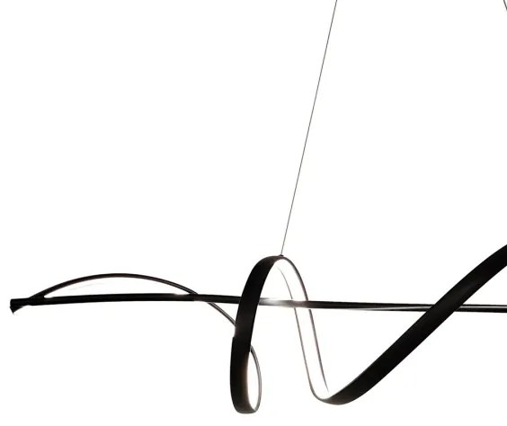 Lampadario LED a sospensione con filo SASH LED/36W/230V nero