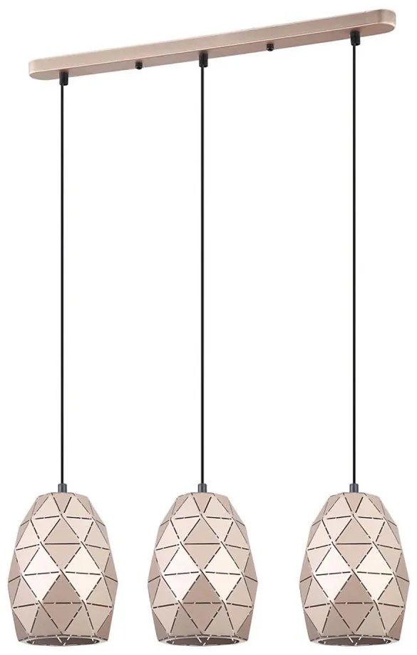 ITALUX MDM-3480/3 GD - Lampadario a sospensione con filo HARLEY 3xE27/40W/230V oro