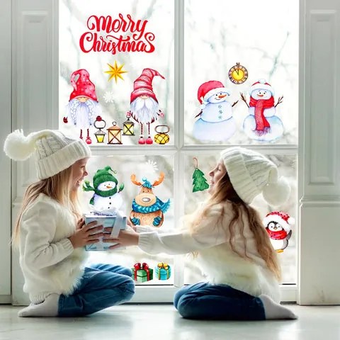 Vetrofania natalizia Kit Natalizio 35