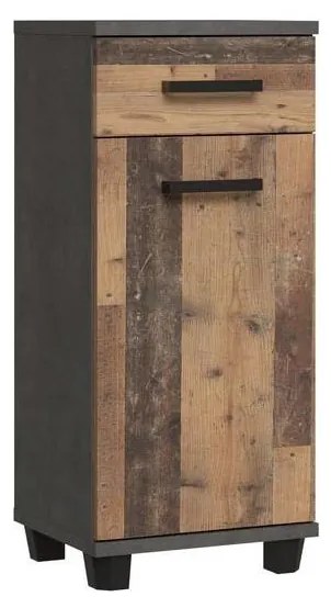 Mobile da bagno VENOM antracite/marrone