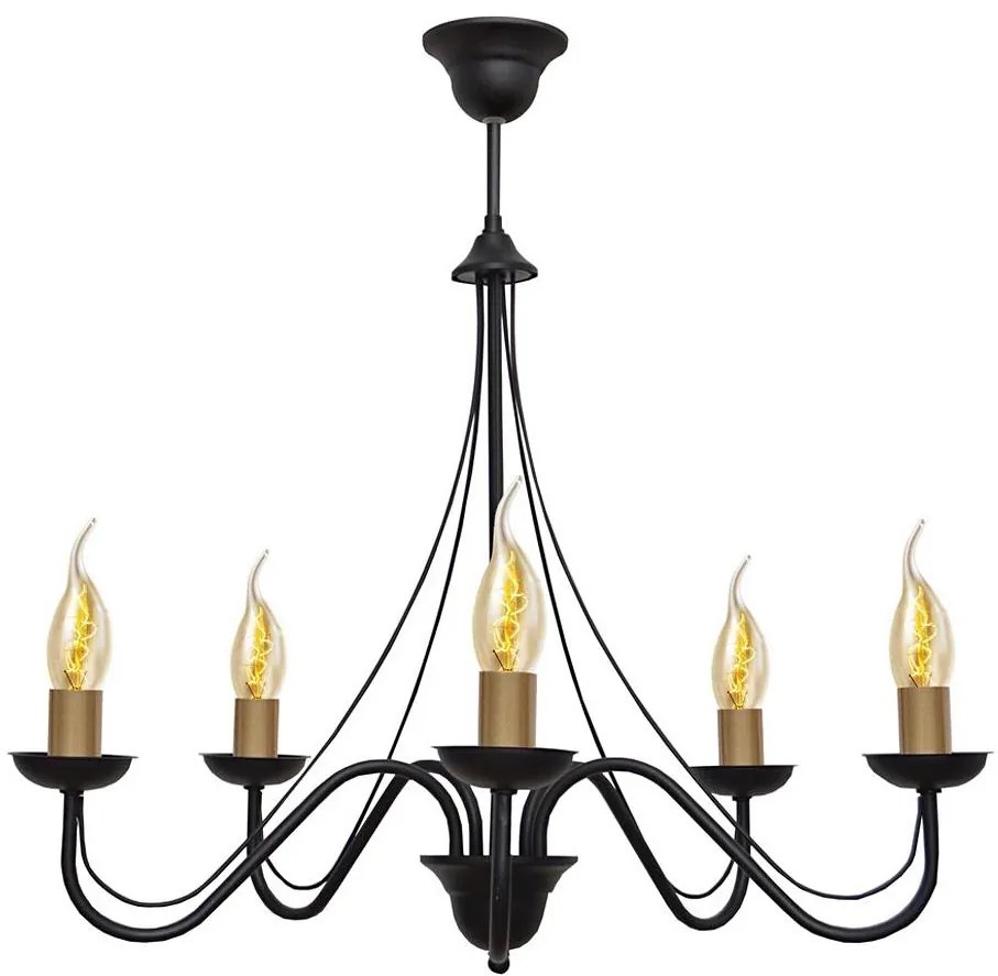 Lampadario a sospensione con filo MALBO III 5xE14/60W/230V