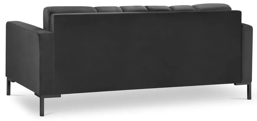 Divano in velluto grigio scuro Bali - Cosmopolitan Design