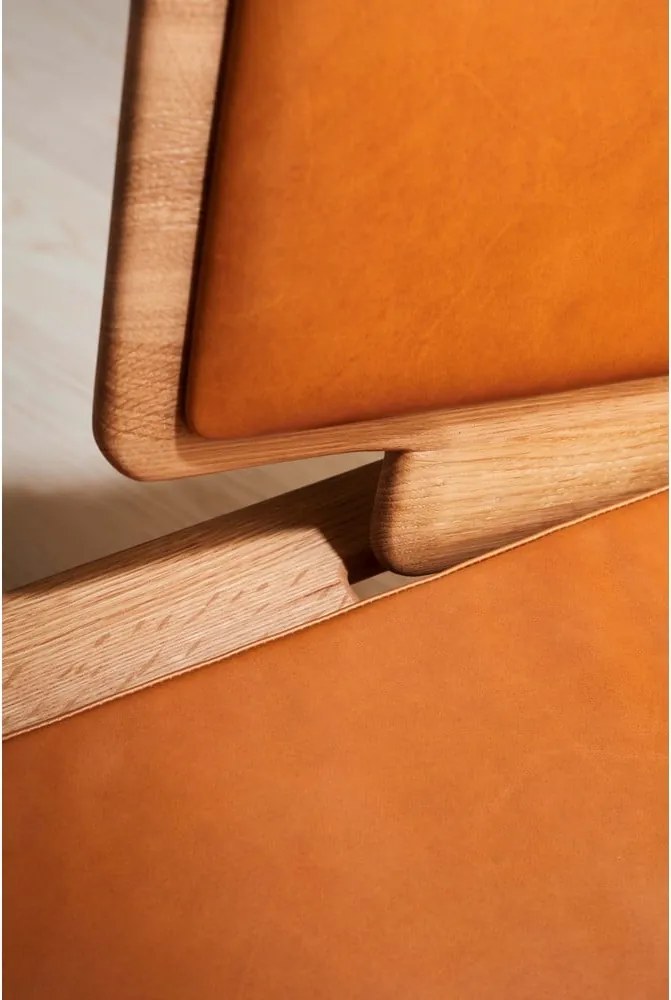 Panca in pelle marrone cognac Elba - Hammel Furniture