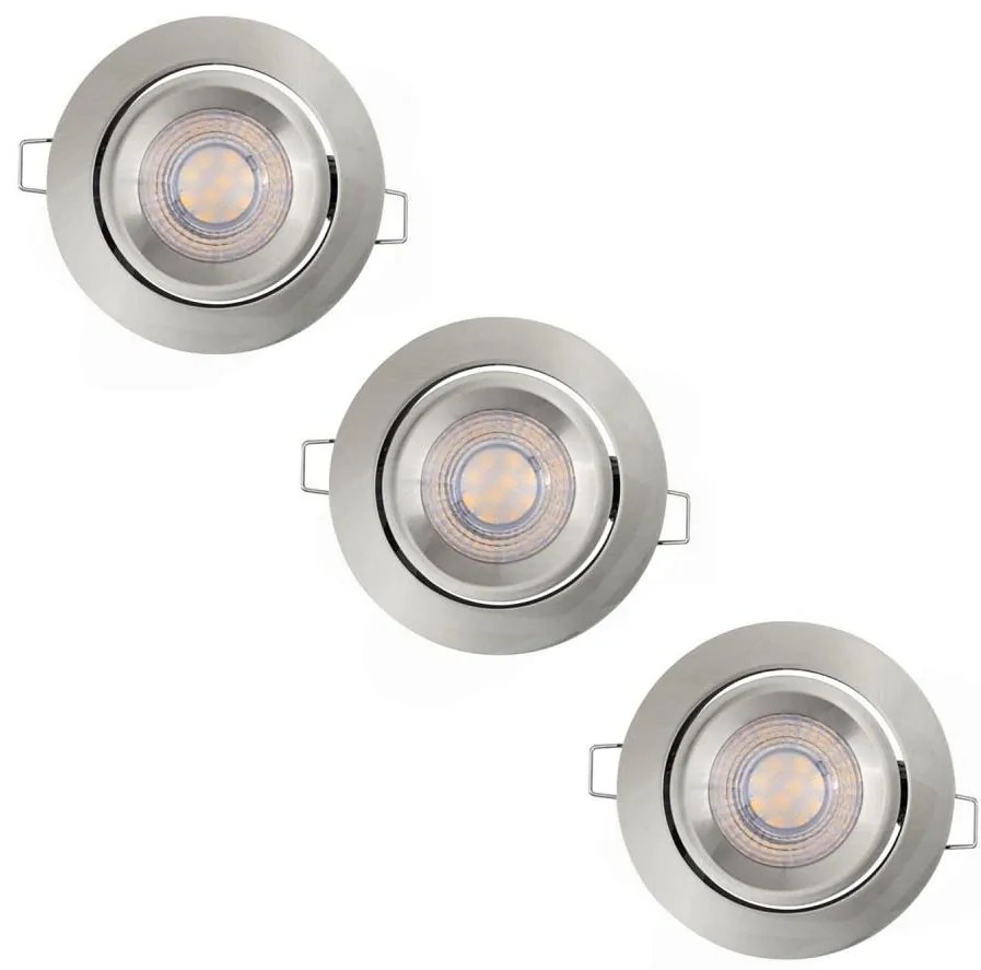 Ledvance - SET 3x faretti da incasso dimmerabili LED SIMPLE LED/4,9W/230V