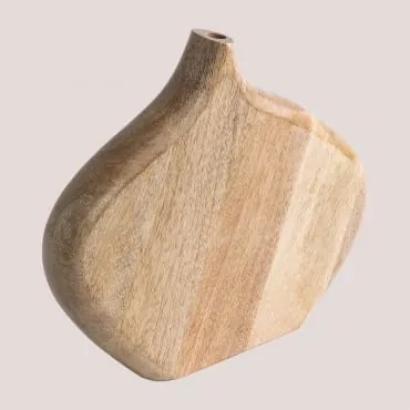 Vaso in legno di mango Sikkim ↑26.5 cm - Sklum