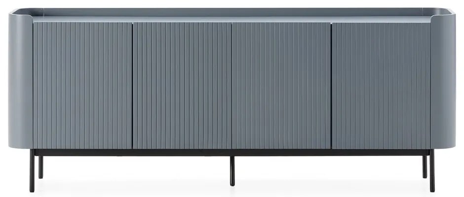 Cassettiera blu polveroso 200x80x40 cm Willa – MOME