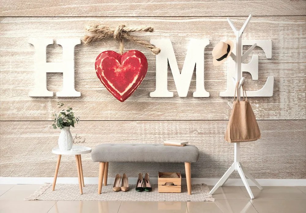 Carta da parati autoadesiva – Con scritta Home