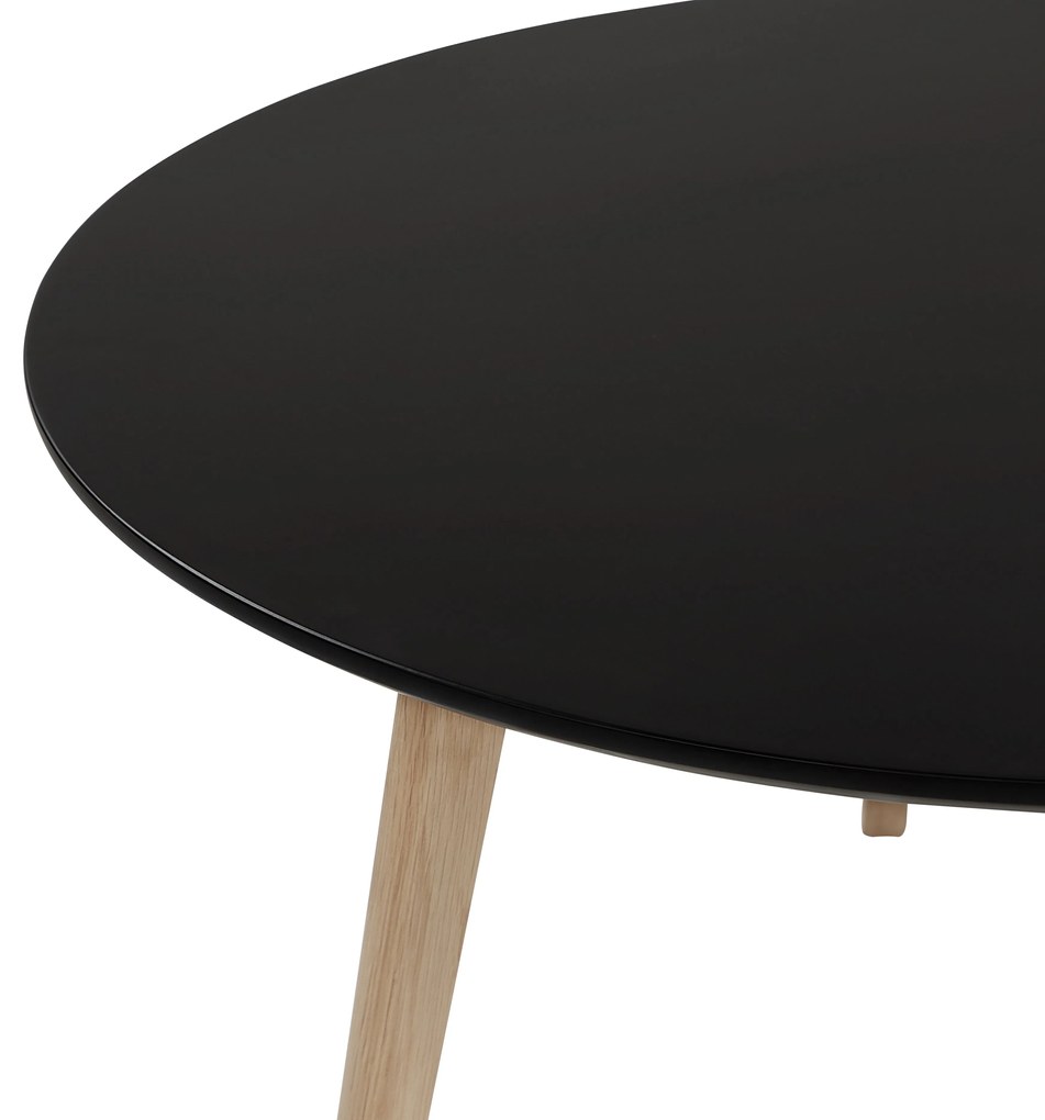 Tavolino basso da caffè legno nero ⌀  80 cm TENNESSEE Beliani
