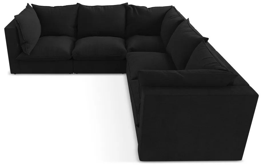 Divano angolare nero Manao – Makamii