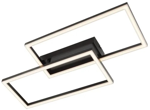 Brilliant - Plafoniera LED JORVIC LED/21W/230V 29x60 cm nera