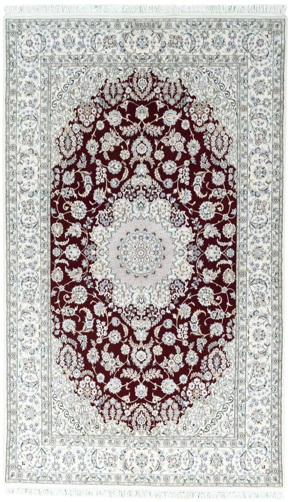 Nain Tappeto 150 x 240 Rosso (Iran) Annodato A Mano