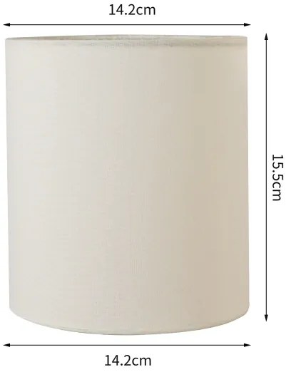 Brilagi - Paralume universale NUBILA E27 15,5x14 cm crema