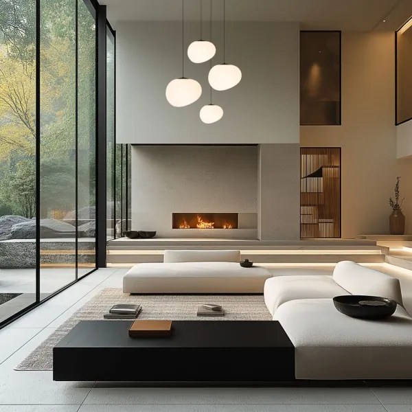 Lampadario a sospensione con filo STONES 1xE27/40W/230V diametro 30 cm