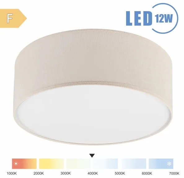 Brilagi - Plafoniera LED SIRIJA LED/12W/230V diametro 35 cm color crema