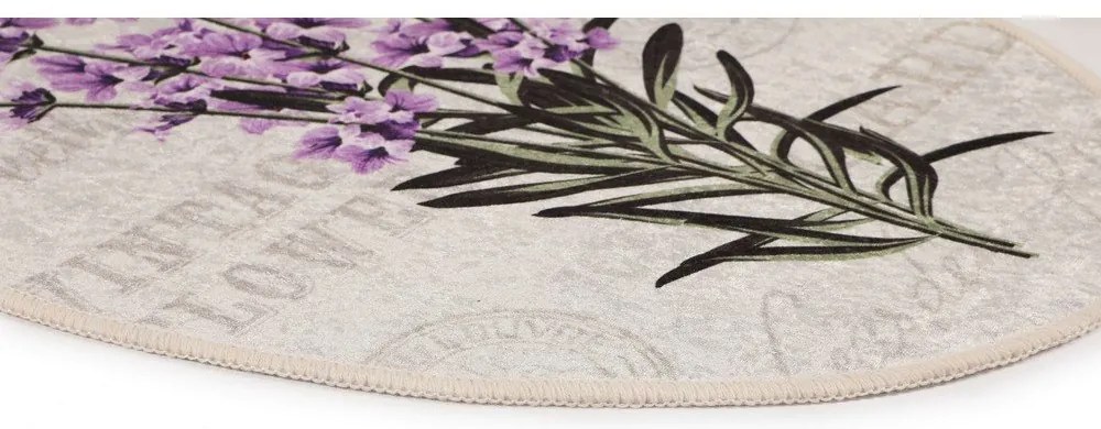 Set di tappetini per il bagno viola/beige 3 pz 60x100 cm Lavender – Foutastic