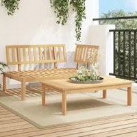 Set Divani Pallet da Giardino 2pz in Legno Massello di Acacia 365853