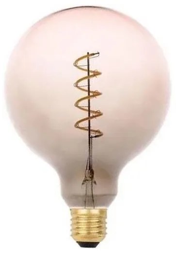 Lampadina LED FILAMENT SPIRAL G125 E27/4W/230V 2000K grigio/rosa