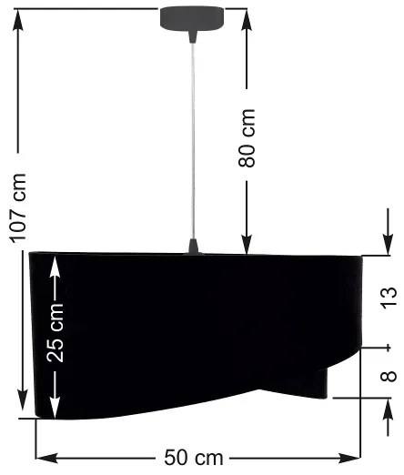 Lampadario a sospensione con filo GALAXY 1xE27/60W/230V