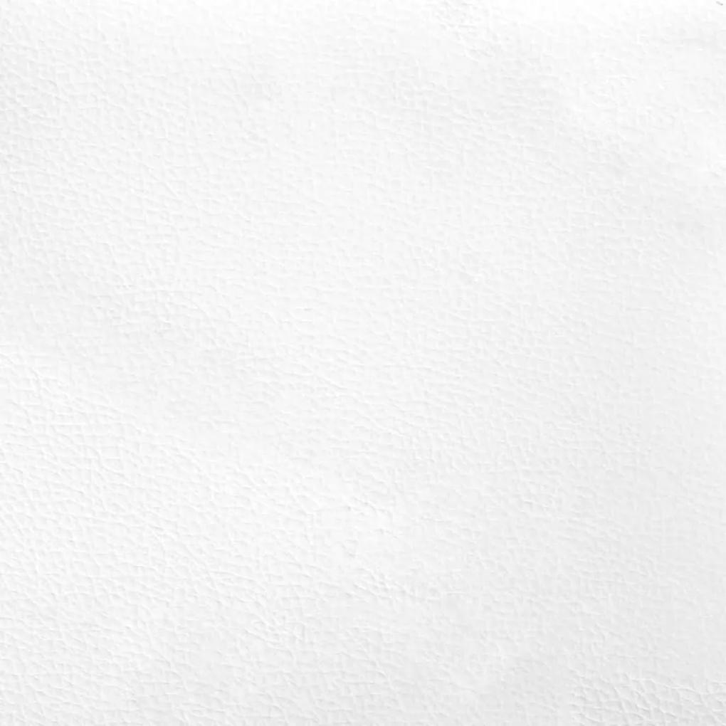 Letto con Materasso Nero e Bianco 100x200 cm in Similpelle