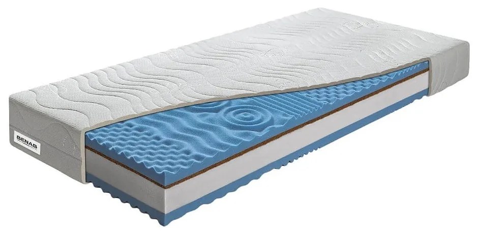 Materasso bifacciale in schiuma media/straordinaria 90x200 cm BonLife HARD - BENAB