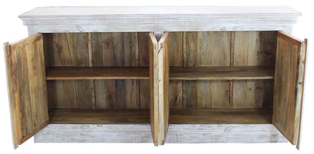 ETER - madia legno di mango bianco