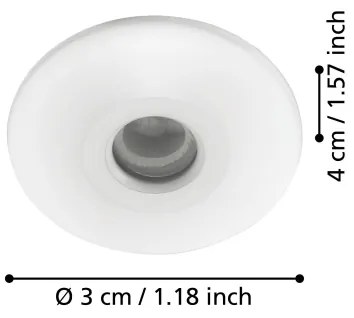 Eglo 97079 - Lampada LED da incasso per bagni CHANGO 3xLED/1W/230V IP44