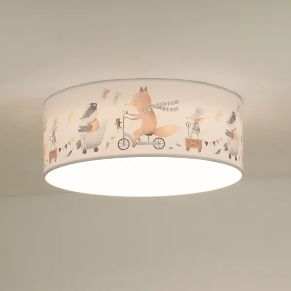 Duolla - Lampada LED da soffitto per bambini CORTINA LED/26W/230V Ø40cm 4000K