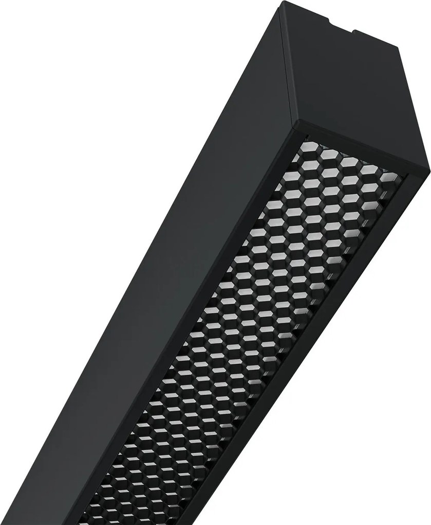 Lampada Lineare LED Sospesa 40W 120 cm con driver Philips Bianca o nera