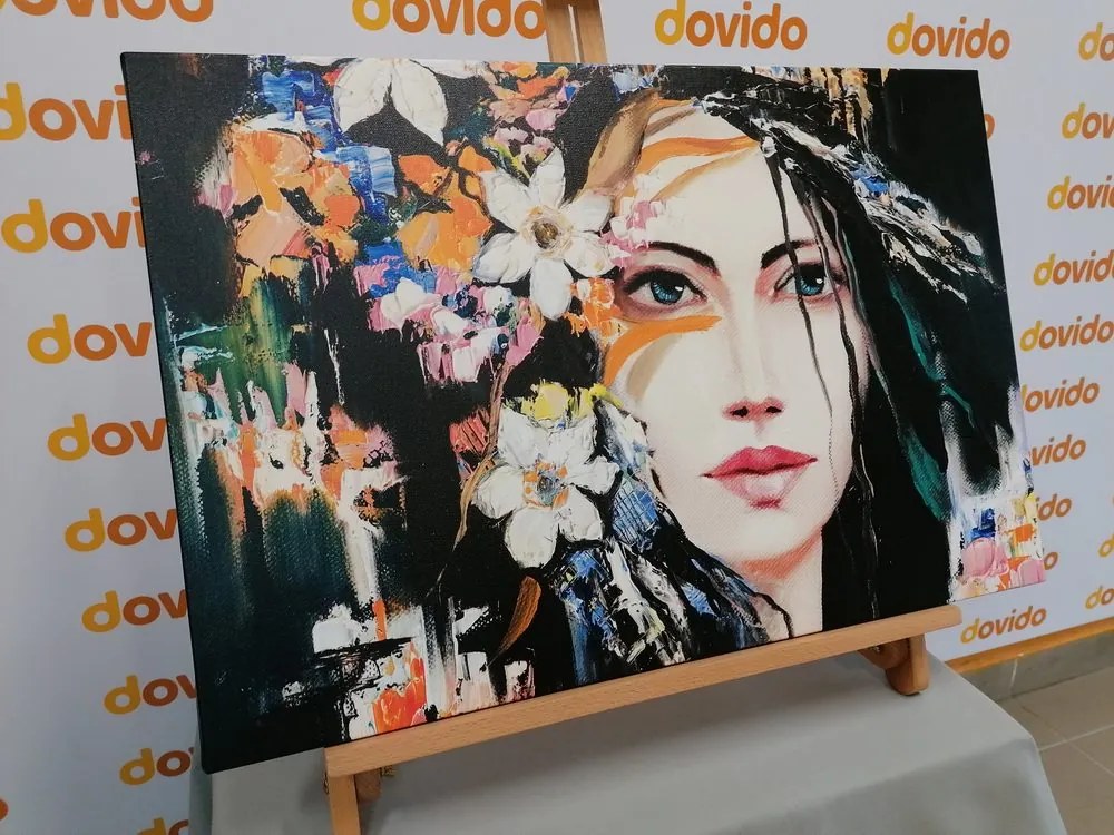 Quadro su tela – Pittura originale di una donna