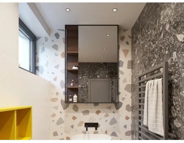 LED2 - Lampada LED da incasso da bagno RAY LED/10W/230V nero IP44