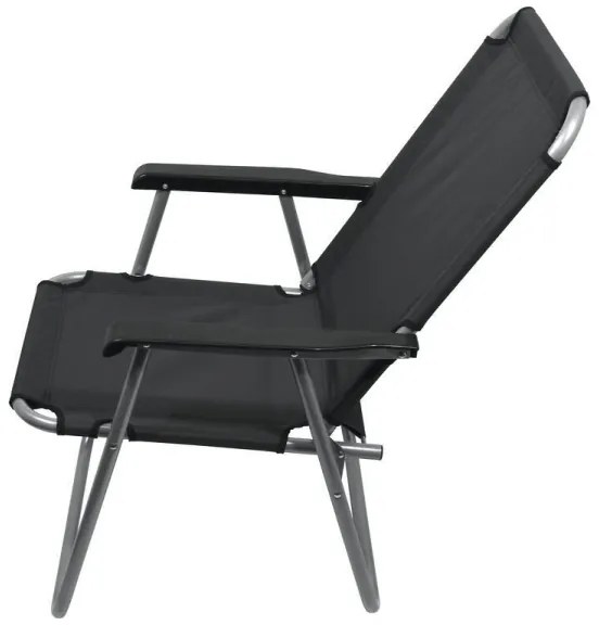 Sedia pieghevole da campeggio grigia