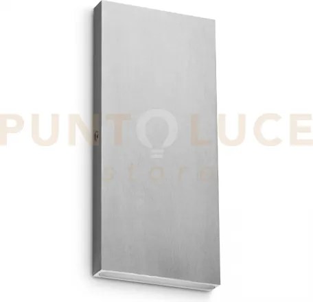 Post-it applique a parete ip65 led 3000k 6w 750 lm acciaio doppia ...